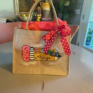 Burlap tote
